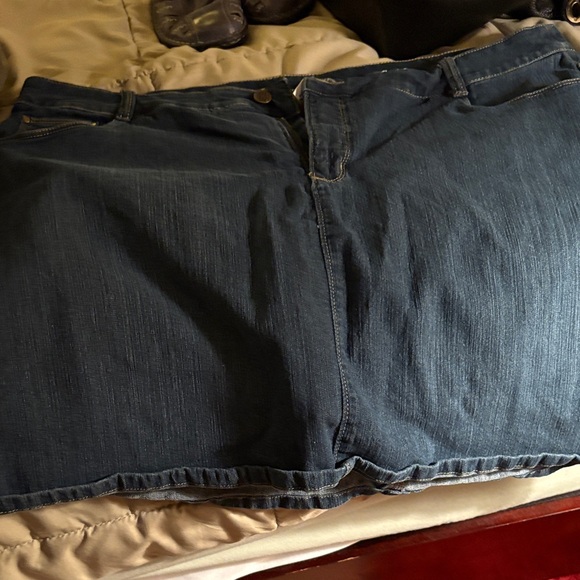 Cracker Barrel Blue Denim Skort - Picture 1 of 1